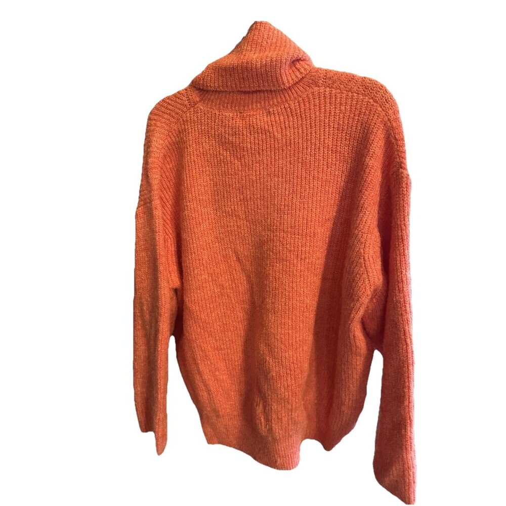 Lyla + Luxe Oversized Cowl Neck Sweater Coral Knit Size M NWT Canadian Brand - Picture 6 of 6